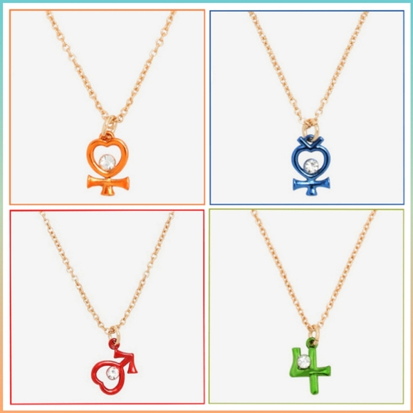 Toei Animation Jewelry - Danity Sailor Scouts Necklaces (Sailor Moon)